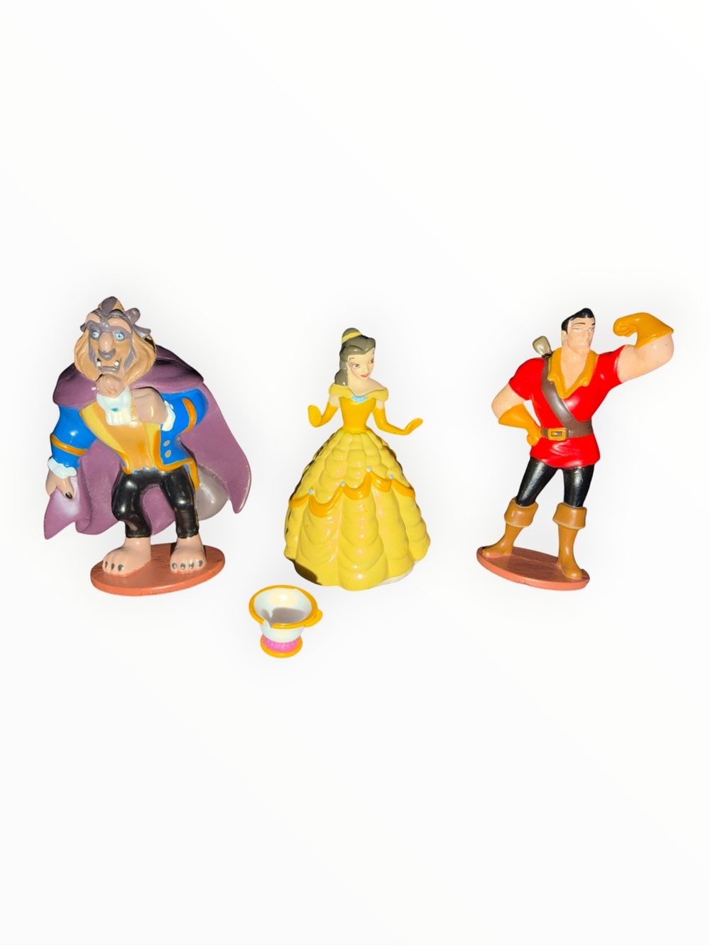 Disney Beauty and The Beast 4 Piece Mini Figure lot set